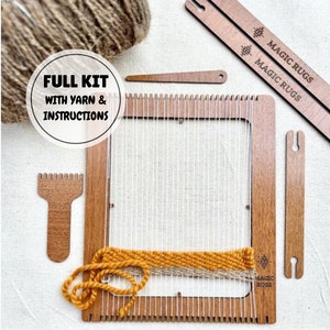 Weaving Loom Kit for Beginners: DIY Craft with Tools & Instruction Book