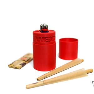 Doob tube, pre rolled, lighter case, travel, stash, carry-on, to-go