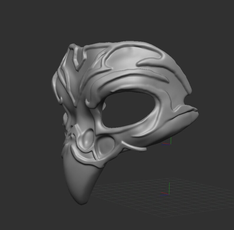 Hogwarts Legacy Beaked Skull Mask .stl File for 3d Printing Etsy Hong