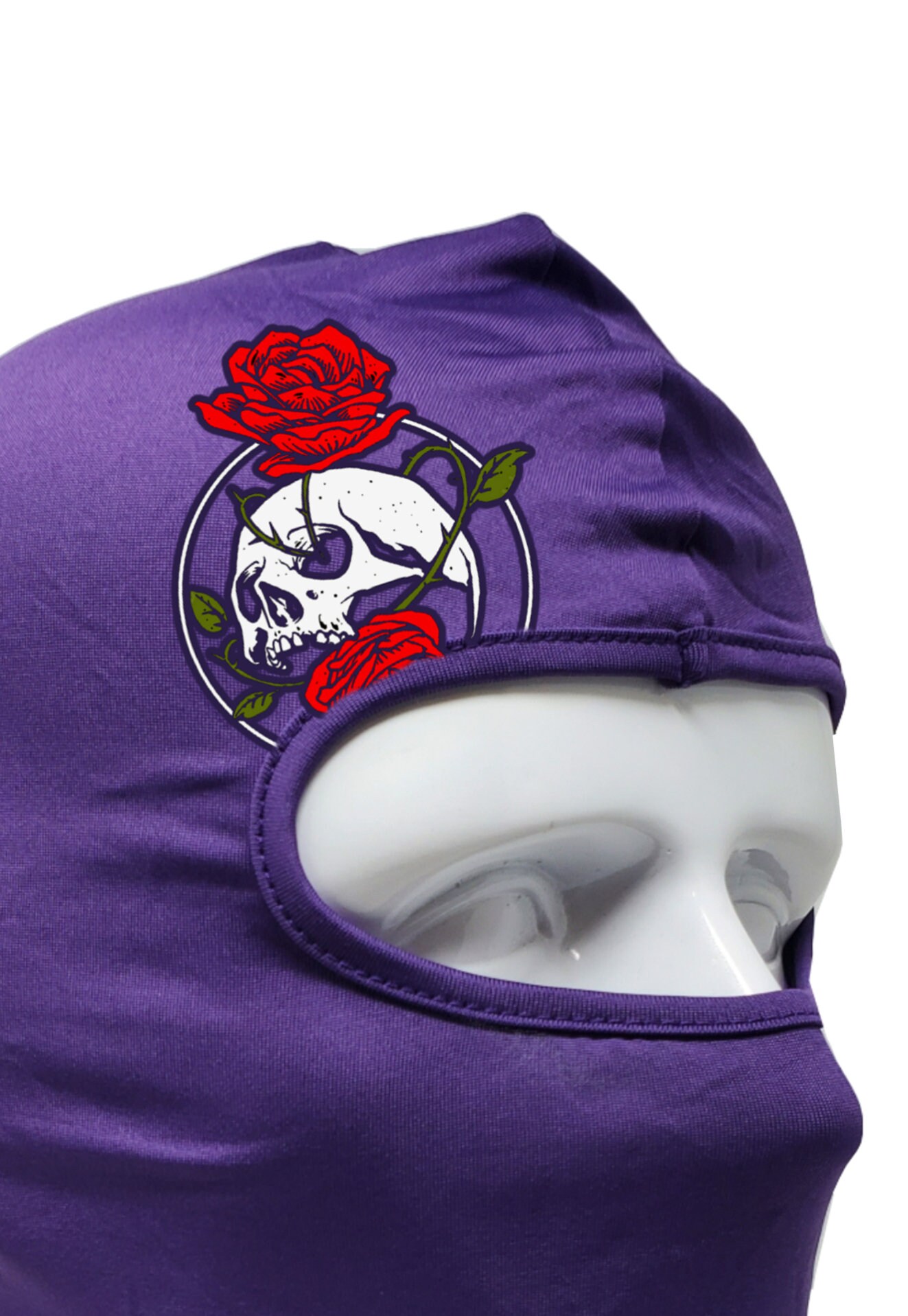 Skull and Roses Designer Ski Mask Etsy