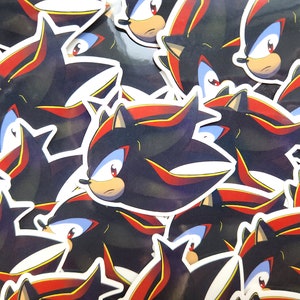 Adesivos de vinil "Perfil" Shadow The Hedgehog - ALTA QUALIDADE E À PROVA D'ÁGUA