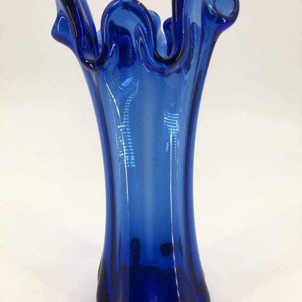 Cobalt Blue Vases Vintage Etsy