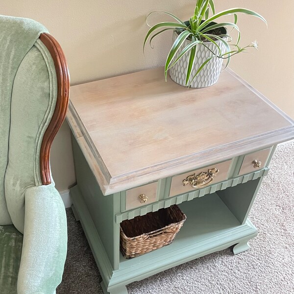 Sage Green Nightstand Etsy