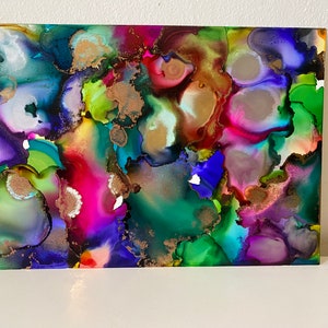 Original gemalt mit Alkohol Tinte auf Yupo Papier.Abstrakte Kunst, moderne Kunst, selten zu finden, handgemacht, Unikat, versandkostenfrei.