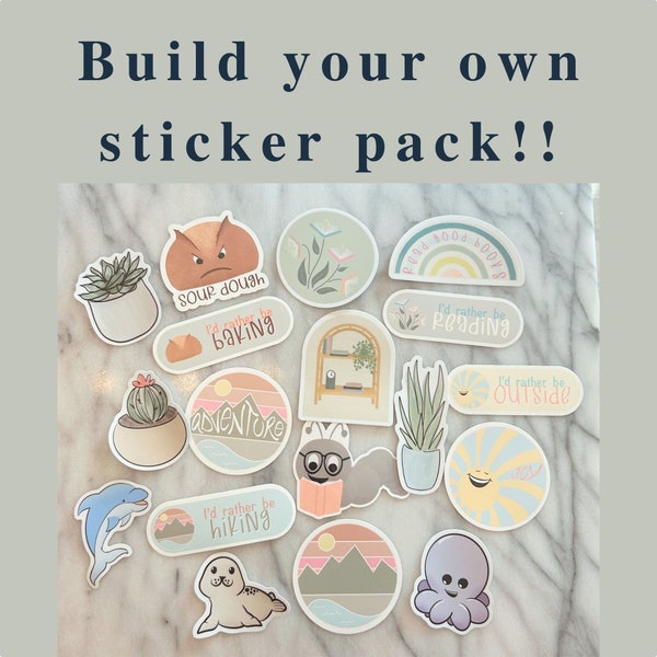 Build you own sticker pack! Choose from any stickers in the shop.