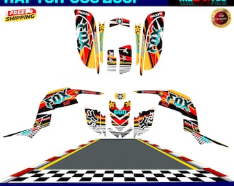 YAMAHA RAPTOR 660 660R Komplettes Grafik-Aufkleber-Set für ATV
