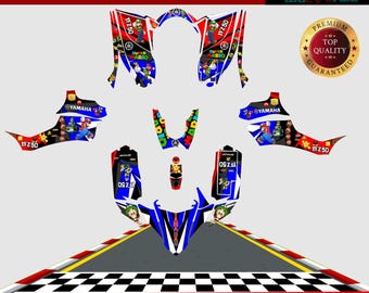 Graphic Kit for Yamaha YFZ 50 YFZ50 ALL YEARS Decals yfz 50 Sticker Atv
