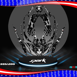 Fits SEA DOO SPARK Trixx 2 Up + 3up Graphics Kit Decals Spark Stickers Jet Ski