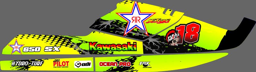 Graphics Kit Premium Kawasaki 650 Sx 1985 Stickers Jet Ski - Etsy
