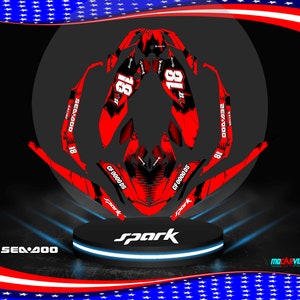Fits SEA DOO SPARK Trixx 2 Up + 3up Graphics Kit Decals Spark Stickers Jet Ski