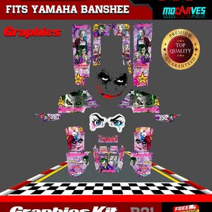 Kit graphique complet autocollants décalcomanies VTT Yamaha Banshee 350