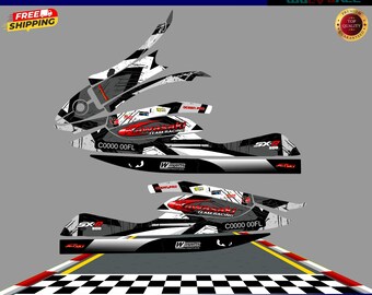 Graphics kit Kawasaki 800sxr 2003 2013 decals stickers jet ski