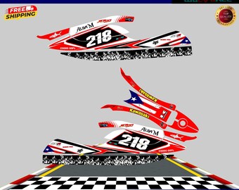 Graphics kit Kawasaki 800sxrJet ski 2003 2012 Decals stickers kawasaki