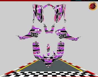 Fits Yamaha YFZ 50 Graphics kit 2016 2017 2017 2018 2019 2020 2022 Decals yfz 50 Stickers ATV