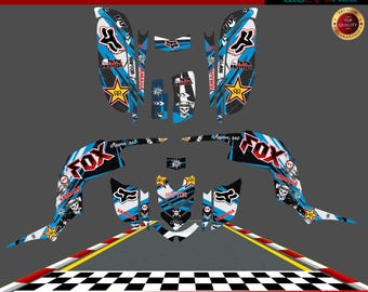 YAMAHA RAPTOR 660 660R Komplettes Grafik-Aufkleber-Set für ATV