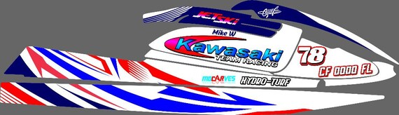 Graphics Kit Premium Kawasaki 750 Sx Srx Sxi 1992 1998 Jet Ski
