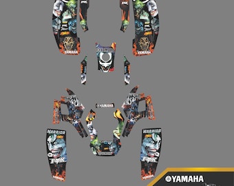 Yamaha Warrior 350 full graphics kit stickers decals atv