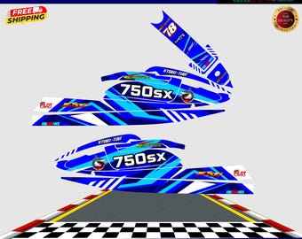Graphics kit Premium Kawasaki 750 sx srx sxi 1992 1998 Jet ski Decals stickers