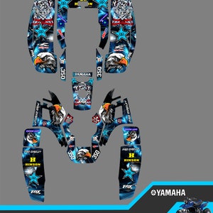 Yamaha Warrior 350 full graphics kit stickers decals atv