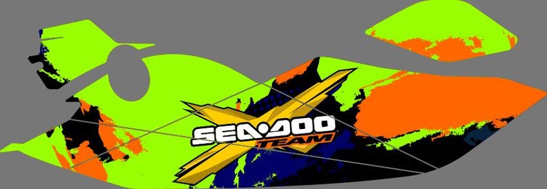 Fits SEA DOO SPARK Trixx 2 Up + 3up Graphics Kit Decals Spark Stickers Jet Ski imagen 4