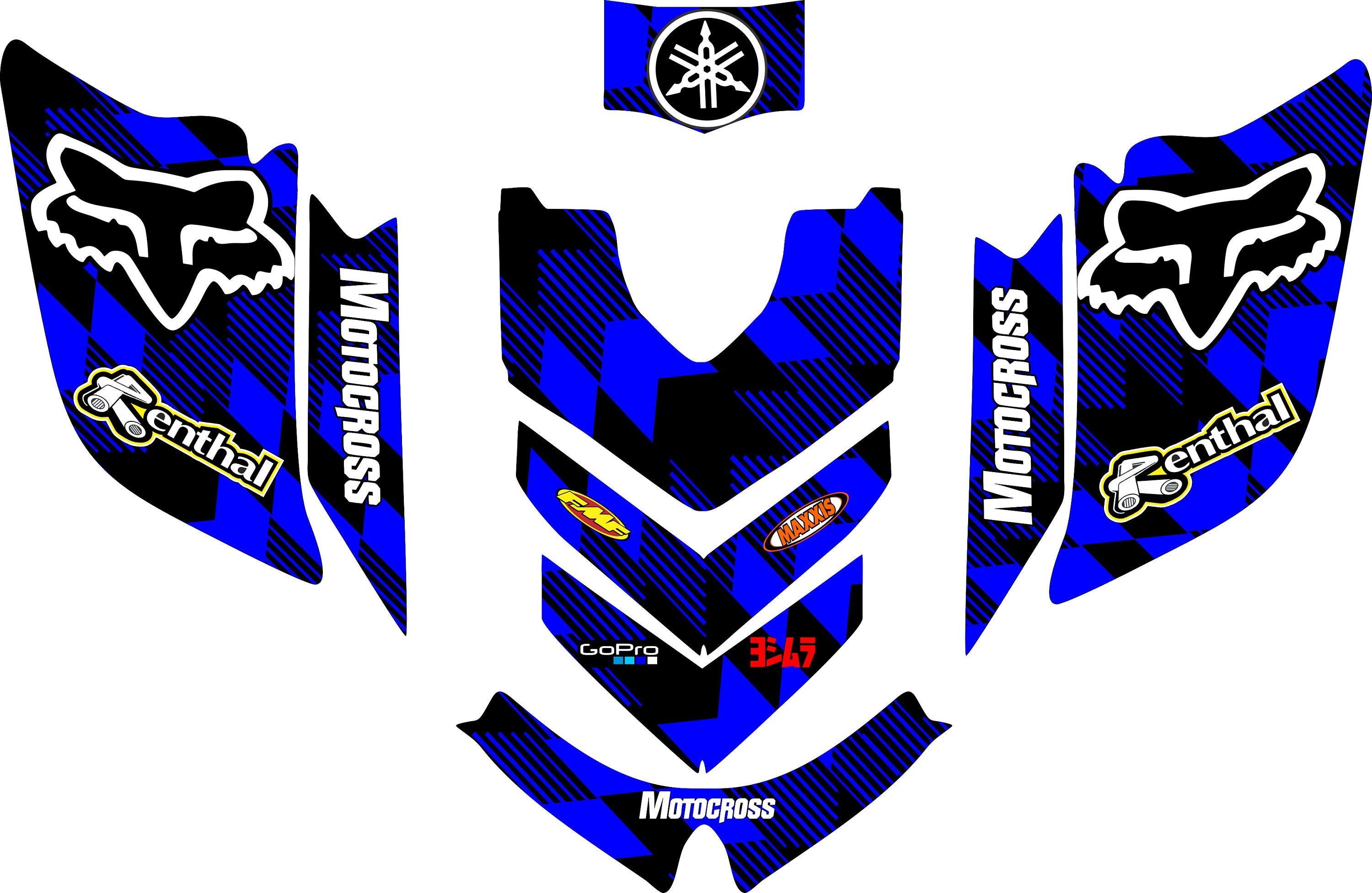 YAMAHA RAPTOR 660 660R Full Graphics Decals Stickers Kit Atv - Etsy