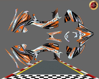 Graphics Kit Fits Yamaha YFZ450R 2014 to 2024 graphics stickers ATV YFZ 450R