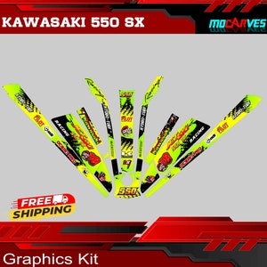 Kawasaki 550sx Jet ski graphics kit Decal decal stickers kawasaki 550 sx