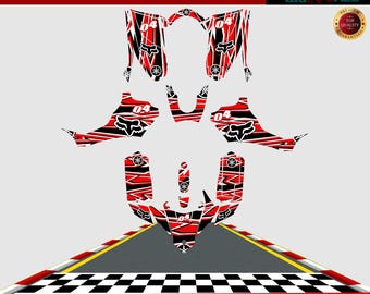 Fits Yamaha YFZ 50 Graphics kit 2016 2017 2017 2018 2019 2020 2022 Decals yfz 50 Stickers ATV