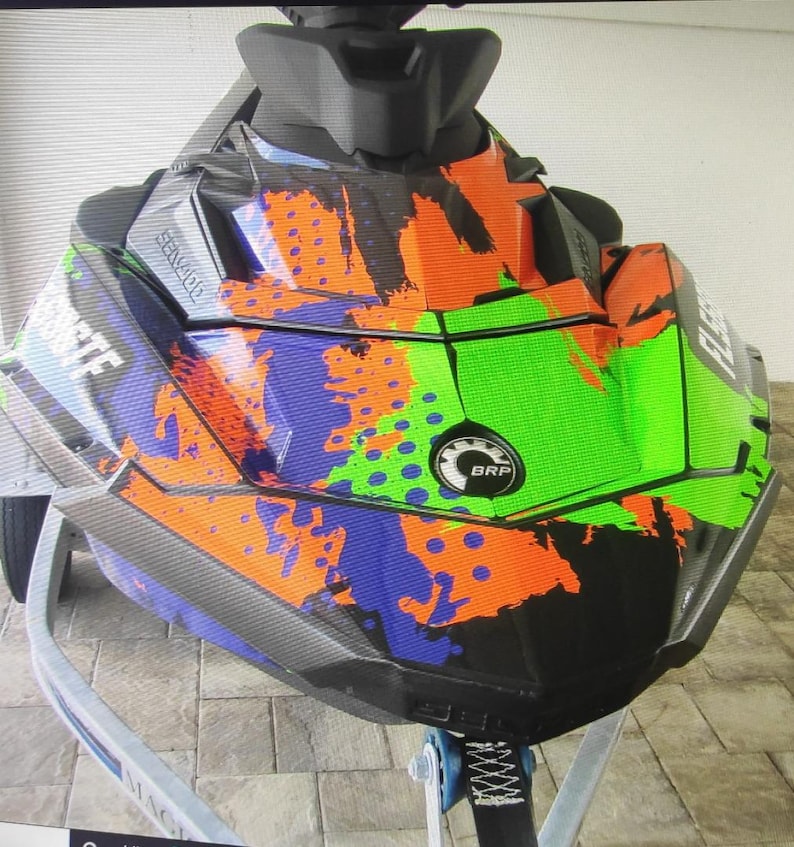 Fits SEA DOO SPARK Trixx 2 Up + 3up Graphics Kit Decals Spark Stickers Jet Ski imagen 2