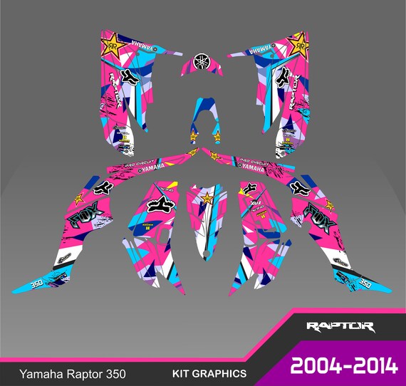 Kit Graphique Autocollant Yamaha Raptor 350 (2004-2014) - Design Personnalisable