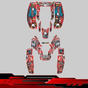 Yamaha Warrior 350 full graphics kit stickers decals atv