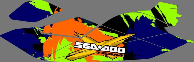 Fits SEA DOO SPARK Trixx 2 Up + 3up Graphics Kit Decals Spark Stickers Jet Ski imagen 5