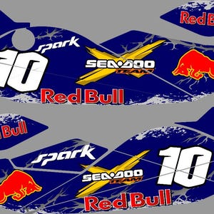 Fits SEA DOO SPARK Trixx 2 Up + 3up Graphics Kit Decals Spark Stickers Jet Ski image 3