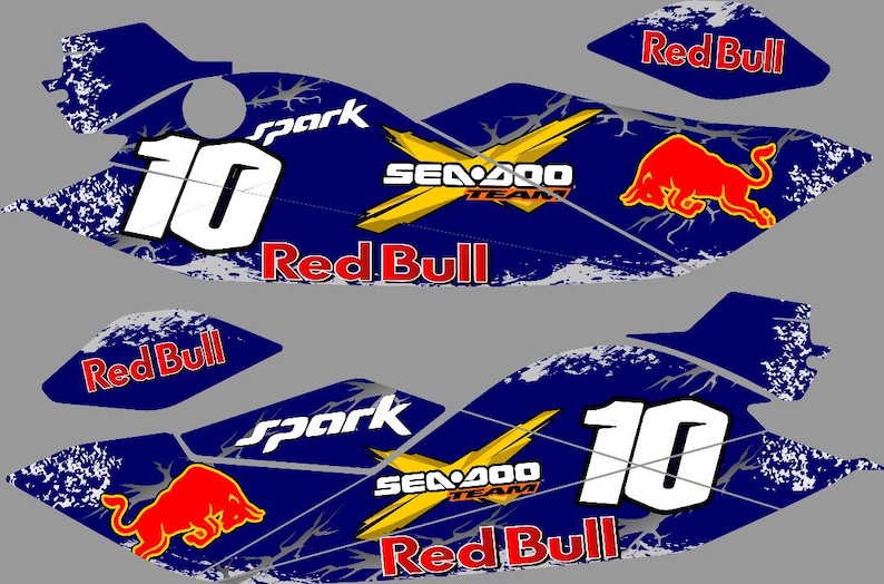 Fits SEA DOO SPARK Trixx 2 Up + 3up Graphics Kit Decals Spark Stickers Jet Ski image 3