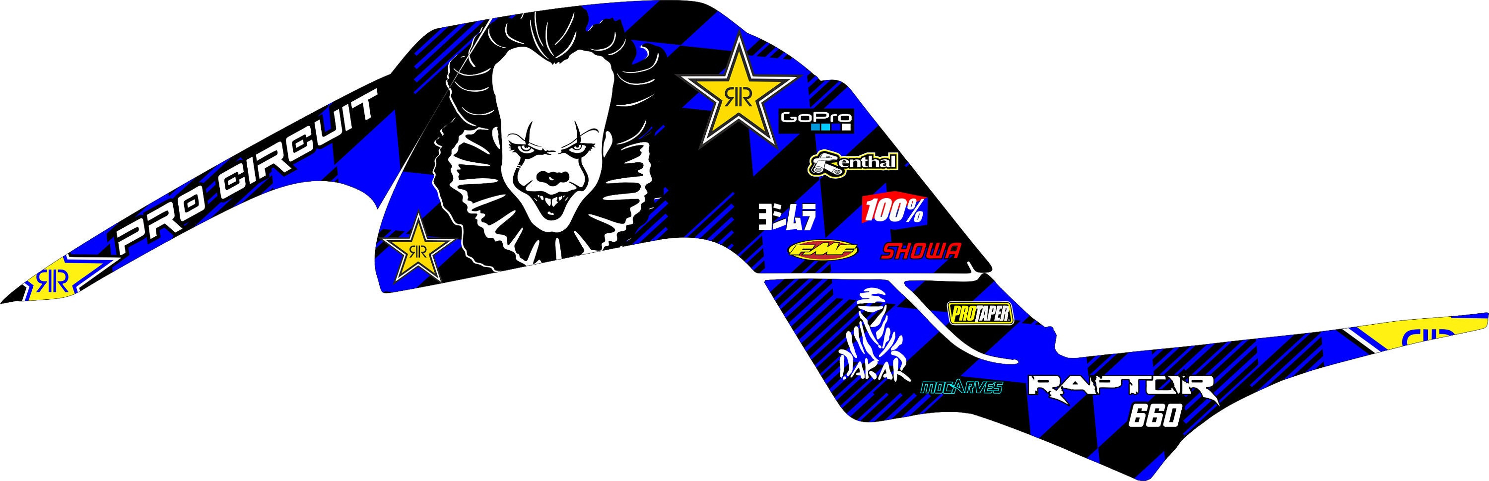 YAMAHA RAPTOR 660 660R Full Graphics Decals Stickers Kit Atv - Etsy