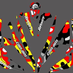 CAN-AM Renegade 500 800r 800x 1000 Graphics Kit Vinyl Renegade Stickers utv imagen 3