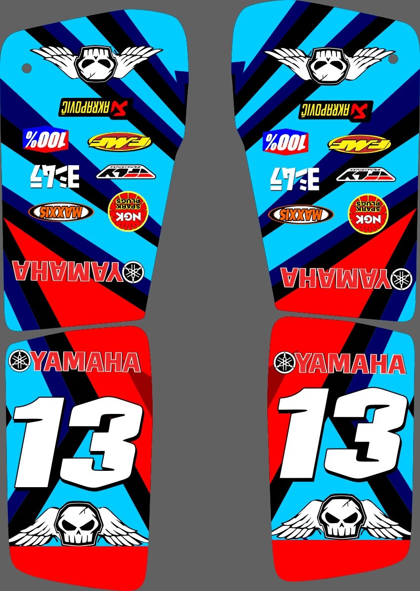 Yamaha Banshee 350 Full Graphics Kit Stickers Decals Atv - Etsy