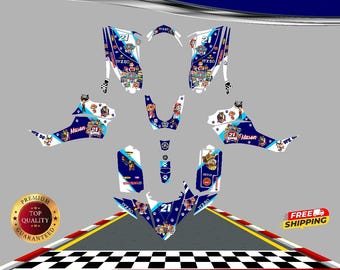 Fits Yamaha YFZ 50 YFZ50 2017 to 2024 Graphics kit stickers decals kit graphics atv
