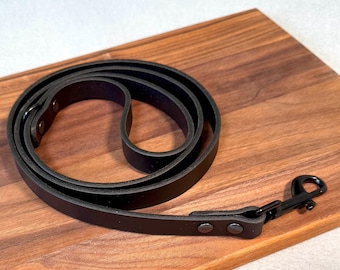 Leather Dog Leash Handmade Full Grain Heavy Duty