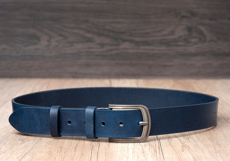 Leather Belt in multiple colors, Handmade, Classic Casual Leather Belt, Full Grain Leather image 8