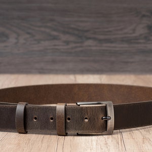 Leather Belt in multiple colors, Handmade, Classic Casual Leather Belt, Full Grain Leather image 6