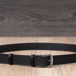 1.2 Leather Belt in several colors, Classic Casual HANDCRAFTED 100% FULL GRAIN Leather image 6