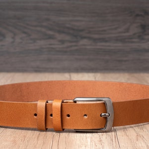 Leather Belt in multiple colors, Handmade, Classic Casual 100% Full Grain Leather Belt image 9