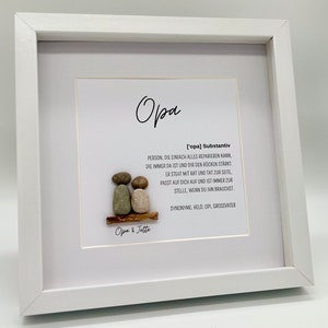 Stone picture Grandpa definition gift personalized Easter gift meaning grandfather family birthday gift grandma grandchild