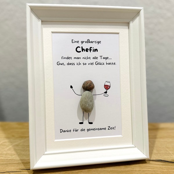 Chef Geschenk Chefin Geschenk Steinbild Geschenk zur Rente Abschiedsgeschenk Jubiläum Mitarbeiter Mitarbeiterin Kollege