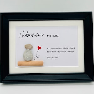 Image en pierre cadeau de sage-femme personnalisé merci sage-femme avec coeur meilleure grossesse sage-femme