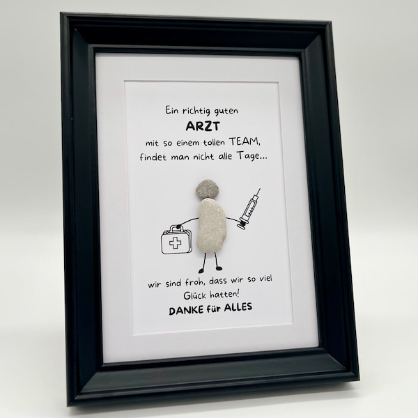 Steinbild Arzt Oberarzt Arztpraxis Kinderarzt Geschenk Arzthelferin Krankenschwester Geschenkidee Arztgeschenk Doktor Hausarzt Praxis