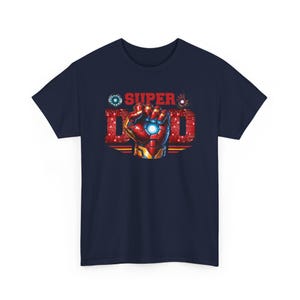 T-shirt à thème Iron Man Super Dad | T-shirt super-héros pour la fête des pères image 6