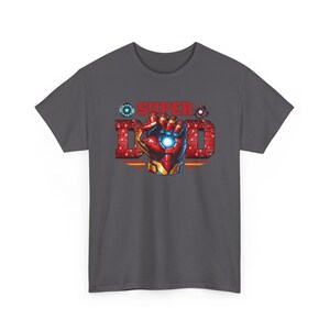 T-shirt à thème Iron Man Super Dad | T-shirt super-héros pour la fête des pères image 4