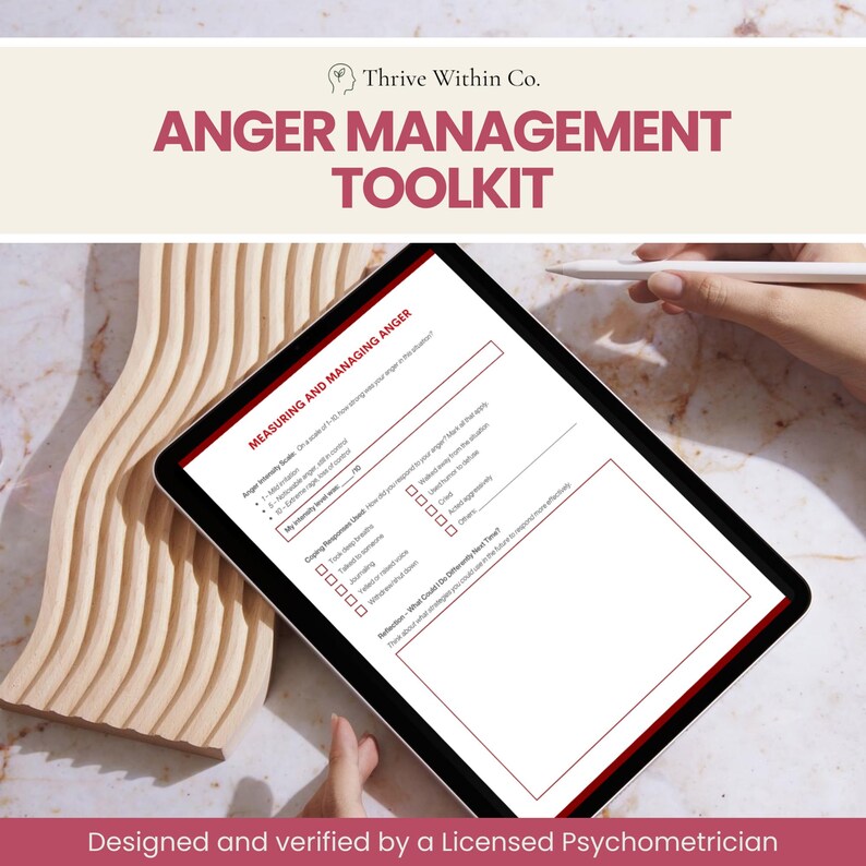CBT Anger Management Worksheets | Coping Skills, Triggers Tracker ...